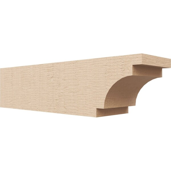 Ekena Millwork 4in. W x 4in. H x 16in. L Mediterranean Woodgrain TimberThane Rafter Tail, Primed Tan RFTUR04X04X16MEDRCPR - main